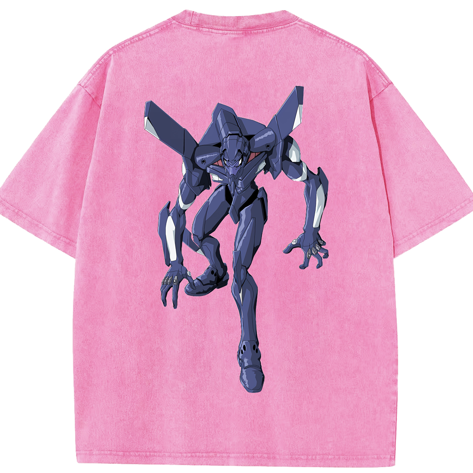 （画像用） EVA 新世紀エヴァンゲリオン 綿100% ヴィンテージ風 半袖Tシャツ（背面プリント）